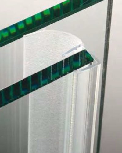 Těsnění vertikální, spoj posuvných dveří, sklo 6-8 mm, transparentní